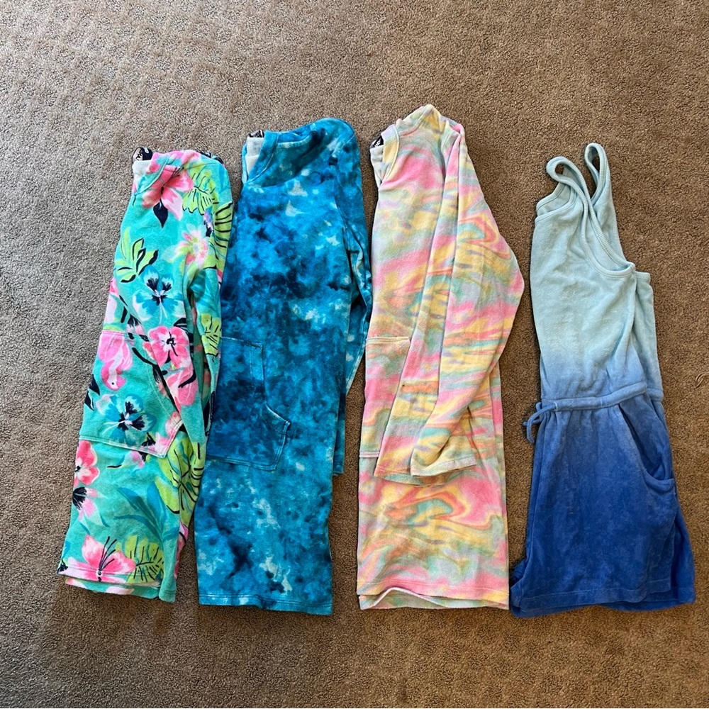 Set of 4 Terrycloth Swim Coverups